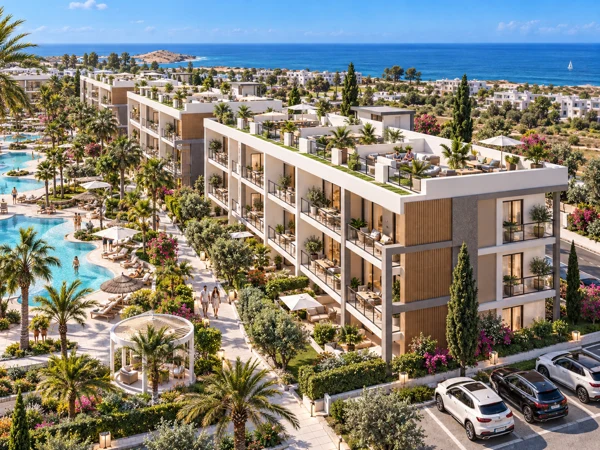 Caesar Breeze Phase 2 – vartotojo pateikta kurorto vizualizacija prie jūros, Šiaurės Kipras.