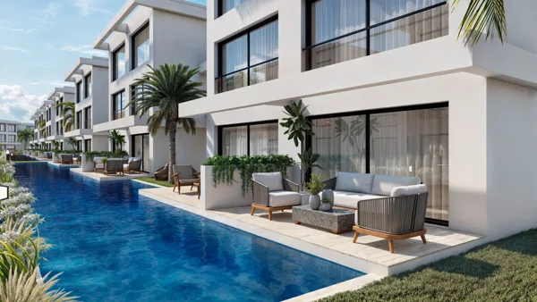ramusis slėnis – Studijos tipo apartamentai, Šiaurės Kipras. Projekto vizualizacija