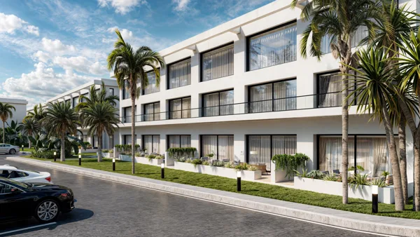 ramusis slėnis – Studijos tipo apartamentai, Šiaurės Kipras. Projekto vizualizacija