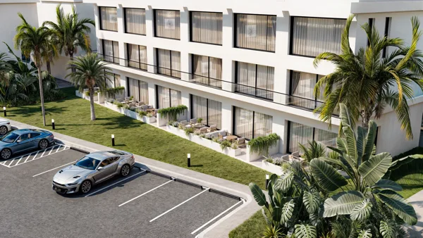ramusis slėnis – Studijos tipo apartamentai, Šiaurės Kipras. Projekto vizualizacija