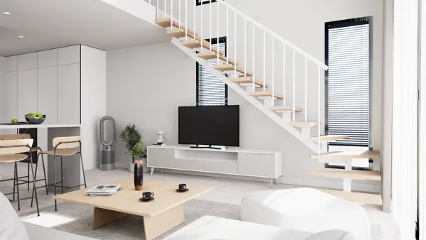 ramusis slėnis – 1+1 loft tipo apartamentai, Šiaurės Kipras. Būsto tipo vizualizacija