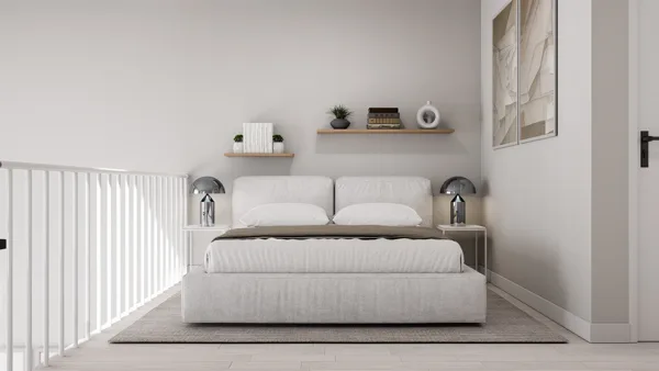 ramusis slėnis – 1+1 loft tipo apartamentai, Šiaurės Kipras. Būsto tipo vizualizacija