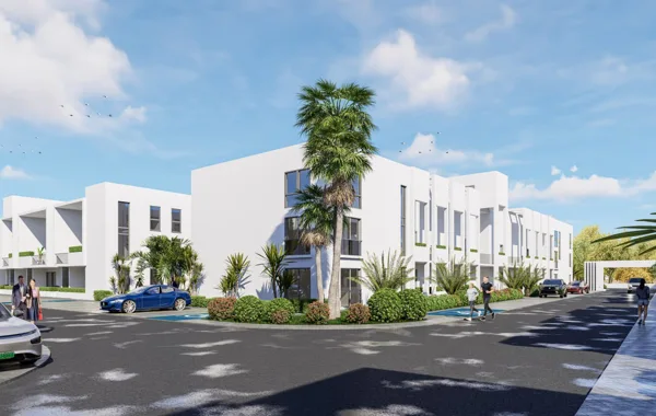 Vėjo Kryptis – 1+1 apartamentai, Šiaurės Kipras. Projekto vizualizacija