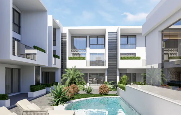 Vėjo Kryptis – 1+1 apartamentai, Šiaurės Kipras. Projekto vizualizacija