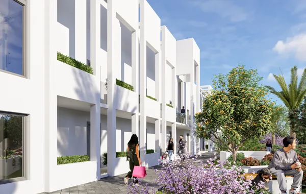 Vėjo Kryptis – 1+1 apartamentai, Šiaurės Kipras. Projekto vizualizacija