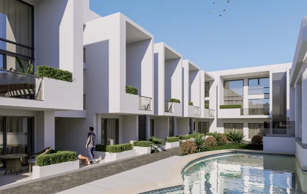 Vėjo Kryptis – 1+1 apartamentai, Šiaurės Kipras. Projekto vizualizacija