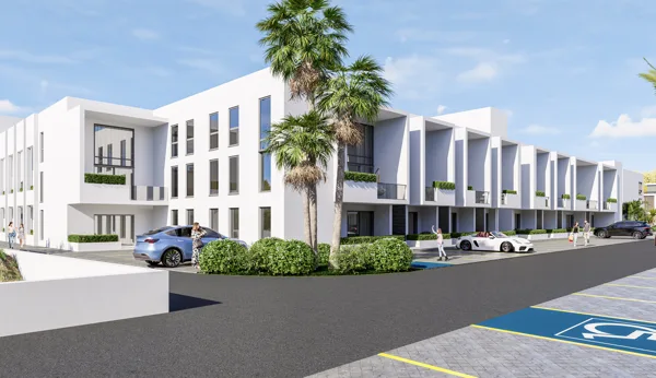Vėjo Kryptis – 1+1 apartamentai, Šiaurės Kipras. Projekto vizualizacija
