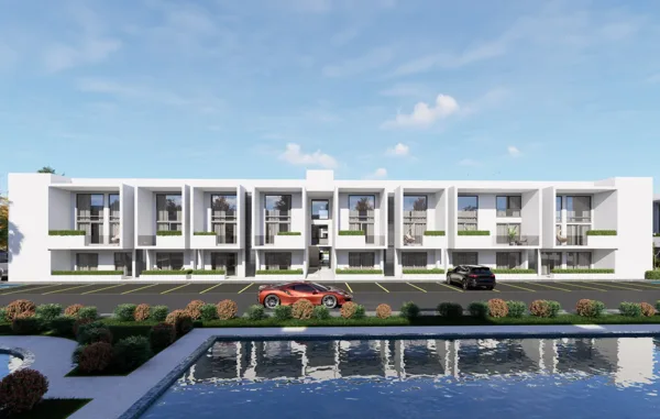 Vėjo Kryptis – 1+1 apartamentai, Šiaurės Kipras. Projekto vizualizacija