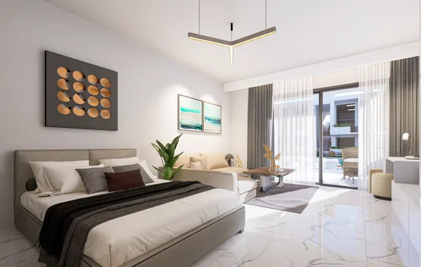Vėjo Kryptis – Studijos tipo apartamentai, Šiaurės Kipras. Būsto tipo vizualizacija