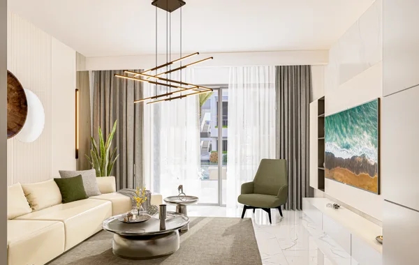 Vėjo Kryptis – Studijos tipo apartamentai, Šiaurės Kipras. Būsto tipo vizualizacija