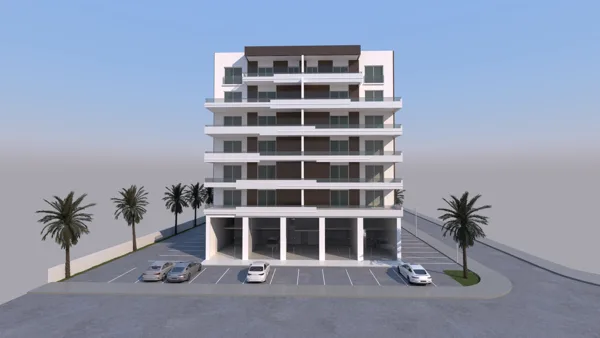 Žalioji Lagūna – 1+1 apartamentai, Šiaurės Kipras. Projekto vizualizacija