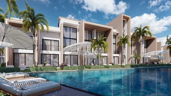 Žaliasis horizontas – 1+1 loft tipo apartamentai, Šiaurės Kipras. Projekto vizualizacija