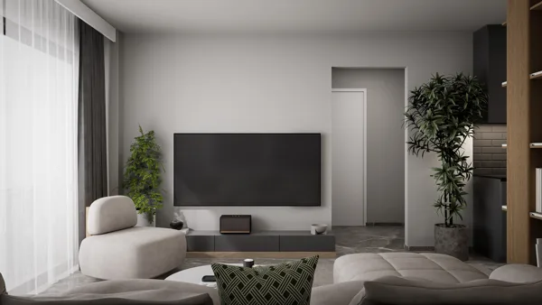 Žaliasis horizontas – 2+1 tipo apartamentai su sodu, Šiaurės Kipras. Būsto tipo vizualizacija