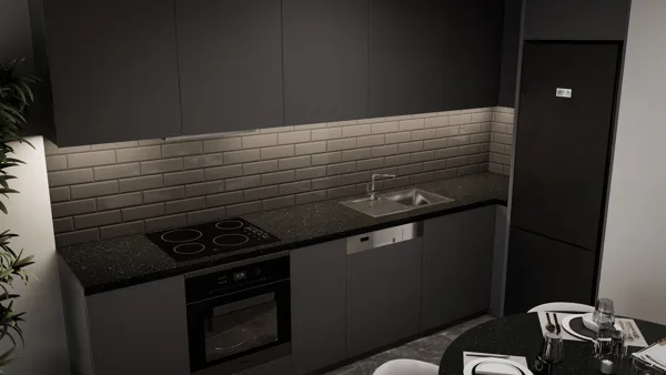 Žaliasis horizontas – 2+1 apartamenty z ogrodem, Cypr Północny. Wizualizacja typu mieszkania