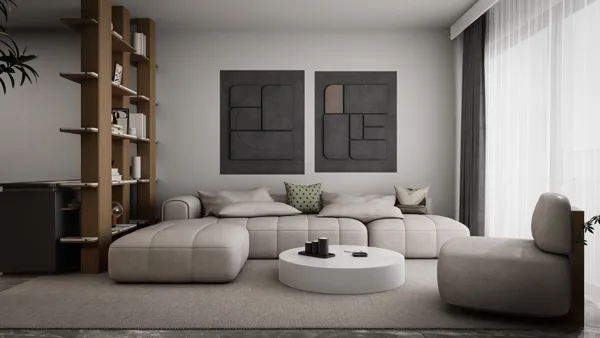 Žaliasis horizontas – 2+1 apartamenty z ogrodem, Cypr Północny. Wizualizacja typu mieszkania