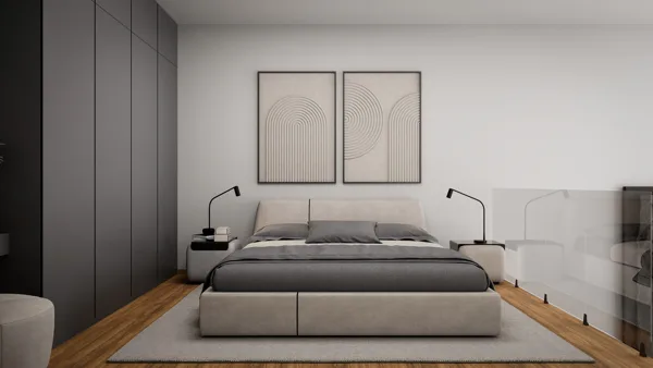 Žaliasis horizontas – 1+1 loft tipo apartamentai, Šiaurės Kipras. Būsto tipo vizualizacija