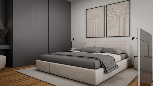 Žaliasis horizontas – 1+1 loft tipo apartamentai, Šiaurės Kipras. Būsto tipo vizualizacija