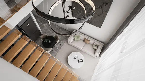 Žaliasis horizontas – 1+1 loft tipo apartamentai, Šiaurės Kipras. Būsto tipo vizualizacija